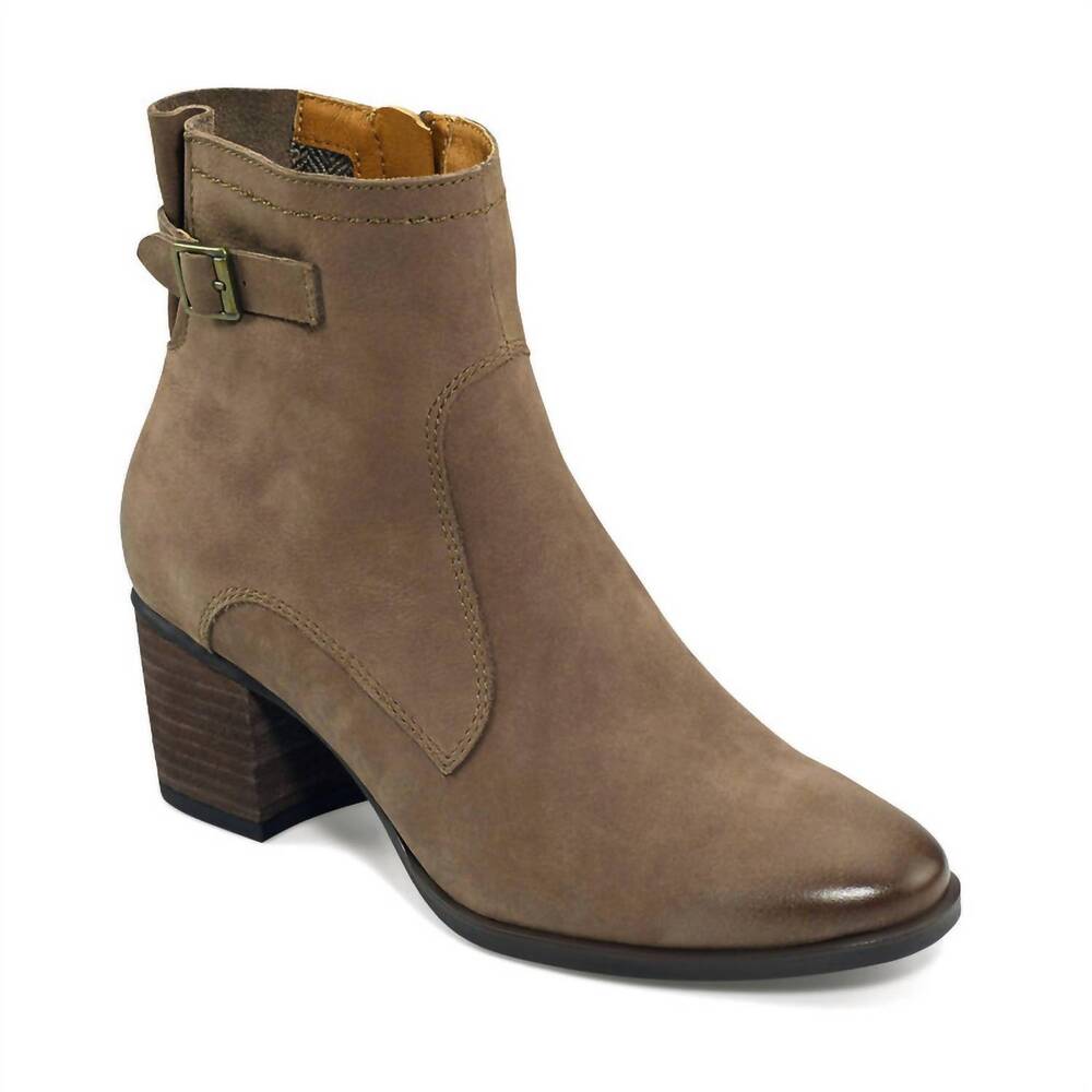 NEW AETREX women's rubi heeled boot in taupe